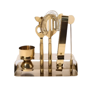 Brass Bar Tools Set Cocktail Shaker bar Accessories Lowest Price Brass Bar Tools Kit Wine Cocktail Shaker Set - Product Image 6