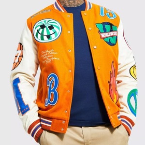 Custom Varsity Bomber Jackets Formal Wool/Cotton Made Pakistan Stand Collar <b>Camouflage</b> Spring Coated Waterproof Windproof - Product Image 1
