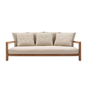 Conjunto de sofá de lujo para Patio y jardín, muebles de exterior de madera de teca, columpio con muebles otomanos - Product Image 2