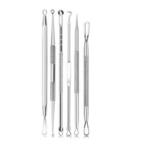 Kit de 15 Herramientas de Acero Inoxidable para Eliminar Puntos Negros y Acné, Extractor de Espinillas, Herramientas para el Cuidado Facial de la Piel - Product Image 1