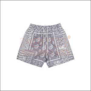 Pantalones cortos de malla Cachemira de 5 pulgadas para entrenamiento atlético personalizado de baloncesto de poliéster al por mayor de alta calidad - Product Image 1