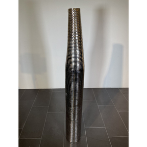 Jarrón de suelo de Metal alto, soporte de flores decorativo antiguo moderno, urna de aluminio hecha a mano para sala de estar, pasillo, Hotel y decoración de eventos - Product Image 3