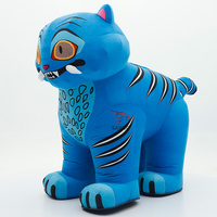 Alquiler de Disfraz de Tigre Inflable de Tamaño Real con Cuatro Patas, Divertido y Encantador, para Adultos Unisex, Pascua/Halloween