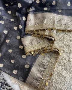 Kora Organza Soie Saree Catalogue Vêtements Indiens Pakistanais Vente en Gros en Inde - Product Image 1