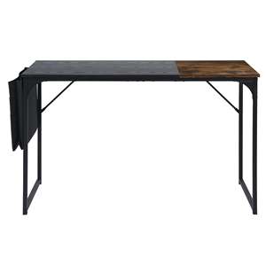 Well Home - Escritorio Plegable para Computadora, Color Negro Vintage, 120 cm, con Soporte para Documentos, Muebles para Oficina en Casa - Product Image 1