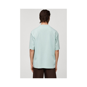 Venta al por mayor de camisetas de punto transpirables ecológicas para los hombres de talla grande de gran tamaño con logotipo frontal fábrica de ropa de Pakistán - Product Image 2