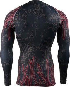 Maillot de compression sublimé à manches longues, Rashguard BJJ, design sublimé, vente chaude - Product Image 4