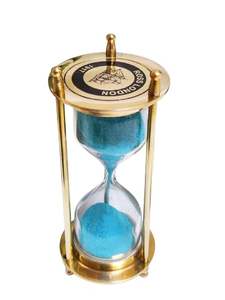Art Deco Anniversary Hourglass Timer Handmade Glass Hour Glass Sand Timer Home Decor Children's <b>Gift</b> for <b>Birthday</b> - Product Image 6