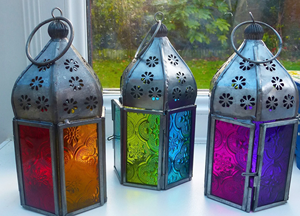 เทียนแขวนประดับทำจากแก้วสีทองเงินเทียนแขวนทำจากสเตนเลสสตีล - Product Image 3