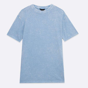 Camiseta de lavado ácido para mujer más Popular a la venta, camiseta de lavado ácido, camiseta de lavado ácido de algodón de estilo OEM a la venta - Product Image 6