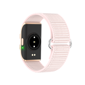 Bracelet connecté intelligent pour la santé, moniteur d'activité physique, podomètre, moniteur de fréquence cardiaque, étanche IP68, bracelet en nylon, boîtier métallique, unisexe, sport décontracté S - Product Image 3