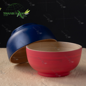 ชามไม้ไผ่ธรรมชาติเป็นมิตรกับสิ่งแวดล้อมชุดชามเสิร์ฟสลัดผลไม้ของขวัญที่สมบูรณ์แบบจากเวียดนามออกใหม่ - Product Image 3