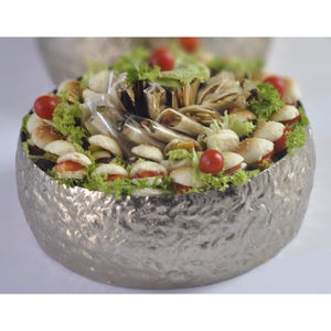 Modern Style Gold Metal Chocolate Bowl With Leaf Accent Wedding For Dessert Display And <b>Sweets</b> Server Bowl In Affordable Price - Product Image 2