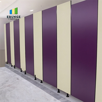 Cloison de toilettes pour hommes en panneau stratifié, système de cloisons pour salles de bain publiques pour parcs, hôpitaux, spas
