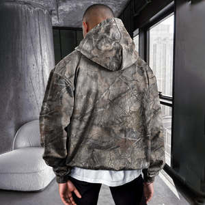Sweat-shirt à capuche en molleton 100 % coton pour homme, grande taille, logo personnalisé, séchage rapide et respirant, décontracté - Product Image 3