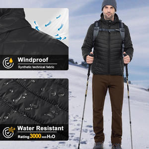 เสื้อแจ็กเก็ตฤดูหนาวให้ความอบอุ่นกลางแจ้งพิมพ์โลโก้ตามสั่งเสื้อโค้ทฉนวนกันความร้อนโรงงานผู้ผลิต OEM ODM - Product Image 2