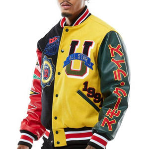 Chaqueta universitaria fina clásica con cuello levantado Estilo hip hop atemporal para primavera - Product Image 5