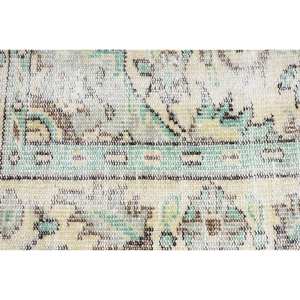 Classique Beige Vert 1.5 X 2.9ft Laine Aubusson Design Salon Tapis Patchwork Rectangle Buffet Tapis Latex Tapis Turc - Product Image 5