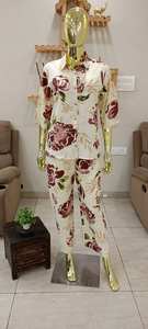 Venta al por mayor Rayón Impreso Casual Wear Co-Ord Set para el verano Colección perfecta para salidas diarias - Product Image 3