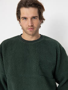 เสื้อสเวตเตอร์คอกลมของผู้ชายเสื้อสเวตเชิ้ตแบบหนา350 GSM โอเวอร์ไซส์ออกแบบได้ตามต้องการมีสีบล็อกกราฟิก - Product Image 2