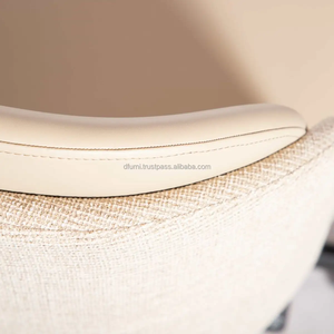 Base giratoria de espuma OEM/ODM Tapicería D4050 Fábrica ignífuga Angelo Silla DE TRABAJO ergonómica Carcasa de madera contrachapada con PVC/Tela - Product Image 4