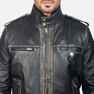 Veste de style de vie pour homme en cuir véritable personnalisée, imperméable, respirante, écologique, à séchage rapide, avec fermeture frontale, pour l'hiver et la protection. - Product Image 4