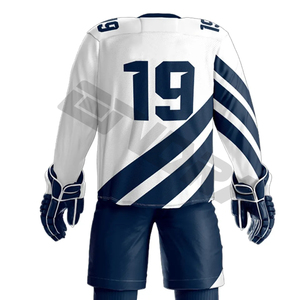 Meilleure vente 2024 pas cher en gros maillot de hockey sur glace vierge à capuche concevez votre propre uniforme de hockey sur glace - Product Image 5