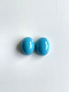 59.49 carats Turquoise Arizona Cabochons 2 pièces paire de qualité supérieure pour la fabrication de bijoux fins pierres précieuses naturelles - Product Image 3