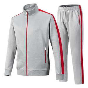 2024 Blank Men Sweatsuit Jogger Set Jogging Suit Custom Logo Zipper Tracksuit for Men Customized Private Label Track Sweat Suit - Product Image 3