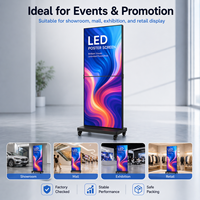 Écran d'affichage numérique portable à LED pour intérieur, idéal pour les magasins de détail, les centres commerciaux et la publicité