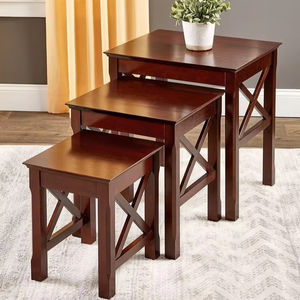 ชุดโต๊ะทำรังไม้สไตล์โบราณออกแบบมาสำหรับบ้านแบบดั้งเดิมที่มีลวดลายแกะสลักด้วยมือและสไตล์วินเทจ - Product Image 1