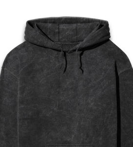 Venta directa de fábrica Sudaderas con capucha de lana de lavado ácido para hombre Diseño de logotipo personalizado Conceptos básicos de lavado ácido, sudaderas con capucha de mezcla de algodón - Product Image 2