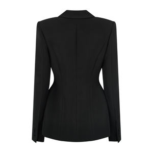 Chaqueta de sastre elegante de terciopelo de alta calidad para mujer, cierre de un solo botón, bordado impreso, chaleco Sol de moda, chaqueta no tejida - Product Image 5