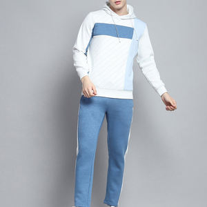 Ropa deportiva ajustada para hombre, conjunto de chándal de invierno para correr, Sudadera con capucha y pantalones de chándal estampados con logotipo personalizado, venta al por mayor - Product Image 4