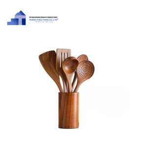 Nouvel article : Cuillère en bois personnalisée et durable, outil de cuisine unique, accessoires de cuisine, du fabricant vietnamien, vente en gros - Product Image 3