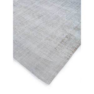 Tapis en laine noué à la main gris et noir vintage Pae-1486 – Nouveau tapis rectangulaire abstrait fait main pour salon et couloir, motif médaillon, pour la maison - Product Image 2
