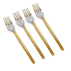 Cuillère à fourchette à fruits à dessert en laiton pour la cuisine et la table à prix raisonnable fourchette à couverts en acier miroir pour la maison - Product Image 2