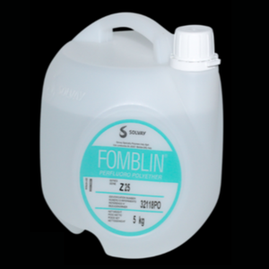 Syensqo Fomblin Z25 Perfluoropoliéter (PFPE) Fluidos de lubricación de alto vacío Italia Embalaje original Caja de 5kg Suministro global - Product Image 6