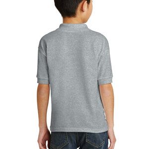 Polo piqué à manches courtes unisexe pour jeunes enfants (polo à col standard rayé Performance évacuant l'humidité chemise de golf coupe sèche - Product Image 3