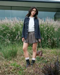 Veste en jean décontractée pour femme, bleu marine foncé, fermeture éclair, écologique, imperméable, coupe régulière, unie, pour l'automne/hiver - Product Image 5