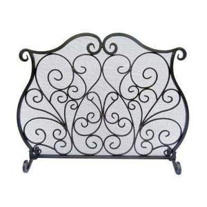 Wood Burning Fire Guard Accessories Fire <b>Screen</b> Wrought Iron Fireproof <b>Screen</b> Black Solid Baby Pet Safe Protection Fence - Product Image 5