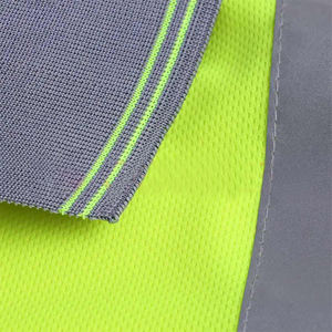 Camiseta Polo de Alta Visibilidad Personalizada |   Camisa de Trabajo de Seguridad Reflectante |   Camiseta de Seguridad de Manga Corta con Tiras Reflectantes 3M para Hombre - Product Image 3