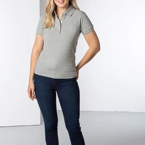 Polos de verano para mujer, Polo liso de manga corta, ropa informal, polos de golf de algodón transpirable con logotipo personalizado - Product Image 3