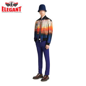 เสื้อแจ็คเก็ตบอมเบอร์แบบซิปพิมพ์ลายแบบซับลิเมชั่นสำหรับผู้ชาย ผลิตในปากีสถาน คุณภาพเยี่ยมจาก Elegant Sports - Product Image 5