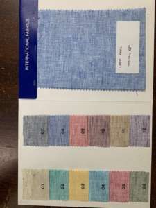 Tela de lino con tacto superior y más vendida | Tela de algodón y poliéster de 58 pulgadas de ancho para prendas de hombre y mujer - Product Image 5