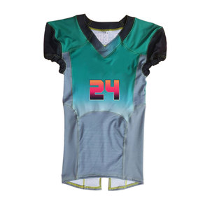 American Football Jersey Custom Wholesale <b>Heat</b>-Transfer Printing Breathable Plus Size Short Sleeve - Product Image 1
