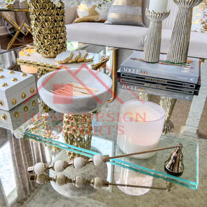 ชามสำหรับวางบนโต๊ะ/ชามหินอ่อนฐานโบราณทำจากอลูมิเนียมสีเงินคุณภาพสูงสำหรับตกแต่งห้องนั่งเล่น - Product Image 4