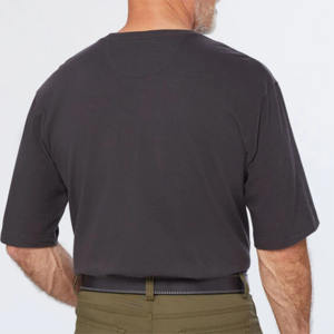 Camiseta de algodón 100% de calidad superior para hombres, antiarrugas, secado rápido, ligero, Fitness, diseño de impresión personalizado, tela de punto - Product Image 5