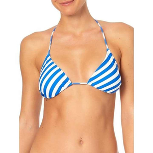 Women's <b>Plus</b> <b>Size</b> Striped Halter Bikini Set 1 Piece High Waist Bottoms Push <b>Underwire</b> Top Sexy <b>Swimwear</b> Spandex Polyester - Product Image 4