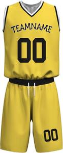 Ensemble de maillots de basket-ball réversibles personnalisés pour jeunes, uniformes de basket-ball personnalisés cool pour hommes, vente en gros - Product Image 2